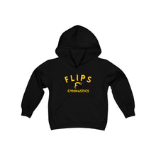 Load image into Gallery viewer, Flips Gymnastics - Youth Hooded Sweatshirt