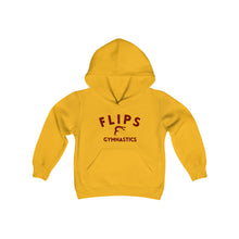 Load image into Gallery viewer, Flips Gymnastics - Youth Hooded Sweatshirt