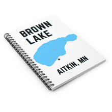 Load image into Gallery viewer, Brown Lake Aitkin, MN - Notebook