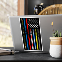Load image into Gallery viewer, First Responders Flag - Vinyl Decals