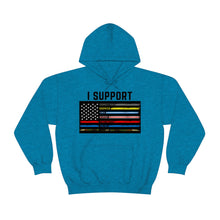 Load image into Gallery viewer, First Responders Flag - Hooded Sweatshirt