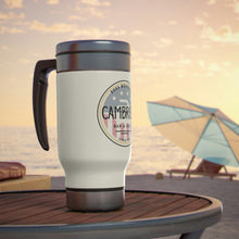 Load image into Gallery viewer, Curling Steel Travel Mug with Handle, 14oz