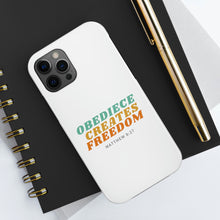 Load image into Gallery viewer, Obedience Creates Freedom - Christian Phone Case