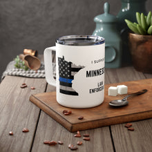 Load image into Gallery viewer, Thin Blue Line - Minnesota - Insulated Coffee Mug, 10oz