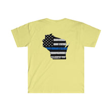 Load image into Gallery viewer, Thin Blue Line - Wisconsin - T-Shirt
