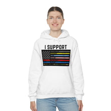 Load image into Gallery viewer, First Responders Flag - Hooded Sweatshirt