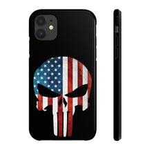 Load image into Gallery viewer, American Flag Punisher Skull - USA Phone Case