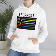 Load image into Gallery viewer, First Responders Flag - Hooded Sweatshirt