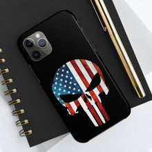Load image into Gallery viewer, American Flag Punisher Skull - USA Phone Case