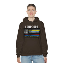 Load image into Gallery viewer, First Responders Flag - Hooded Sweatshirt