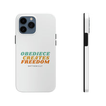 Load image into Gallery viewer, Obedience Creates Freedom - Christian Phone Case