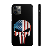 Load image into Gallery viewer, American Flag Punisher Skull - USA Phone Case
