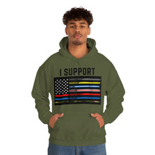 Load image into Gallery viewer, First Responders Flag - Hooded Sweatshirt