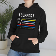 Load image into Gallery viewer, First Responders Flag - Hooded Sweatshirt