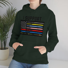 Load image into Gallery viewer, First Responders Flag - Hooded Sweatshirt
