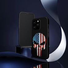Load image into Gallery viewer, American Flag Punisher Skull - USA Phone Case