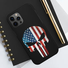 Load image into Gallery viewer, American Flag Punisher Skull - USA Phone Case
