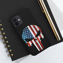 Load image into Gallery viewer, American Flag Punisher Skull - USA Phone Case