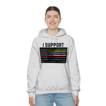Load image into Gallery viewer, First Responders Flag - Hooded Sweatshirt