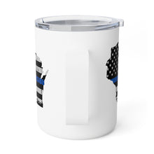 Load image into Gallery viewer, Thin Blue Line - Wisconsin - Insulated Coffee Mug, 10oz