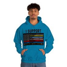 Load image into Gallery viewer, First Responders Flag - Hooded Sweatshirt