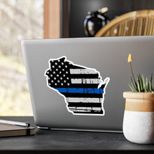 Load image into Gallery viewer, Thin Blue Line - Wisconsin - Vinyl Decals