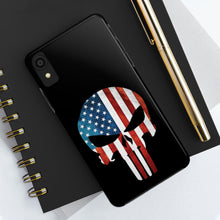 Load image into Gallery viewer, American Flag Punisher Skull - USA Phone Case