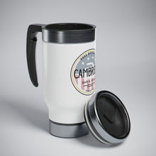 Load image into Gallery viewer, Curling Steel Travel Mug with Handle, 14oz