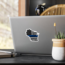 Load image into Gallery viewer, Thin Blue Line - Wisconsin - Vinyl Decals