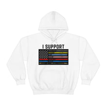 Load image into Gallery viewer, First Responders Flag - Hooded Sweatshirt