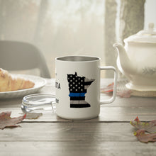 Load image into Gallery viewer, Thin Blue Line - Minnesota - Insulated Coffee Mug, 10oz