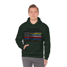 Load image into Gallery viewer, First Responders Flag - Hooded Sweatshirt