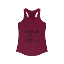 Load image into Gallery viewer, To Do List - Women's Racerback Tank