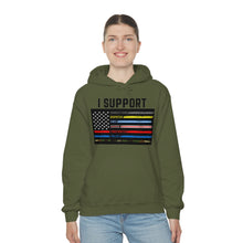 Load image into Gallery viewer, First Responders Flag - Hooded Sweatshirt