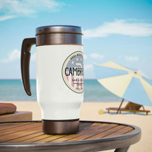 Load image into Gallery viewer, Curling Steel Travel Mug with Handle, 14oz