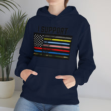 Load image into Gallery viewer, First Responders Flag - Hooded Sweatshirt