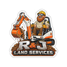 Load image into Gallery viewer, R &amp; J Land Services Construction - Die-Cut Sticker/Vinyl Decal
