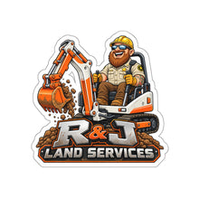 Load image into Gallery viewer, R &amp; J Land Services Construction - Die-Cut Sticker/Vinyl Decal
