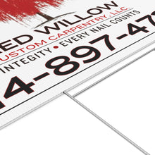 Load image into Gallery viewer, Red Willow Carpentry - Lawn Sign
