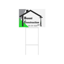 Load image into Gallery viewer, Benni Construction - Lawn Sign
