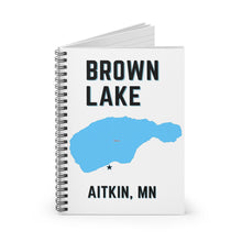 Load image into Gallery viewer, Brown Lake Aitkin, MN - Notebook
