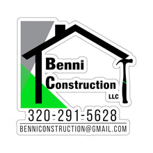 Load image into Gallery viewer, Benni Construction - Stickers
