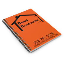 Load image into Gallery viewer, Benni Construction - Spiral Notebook
