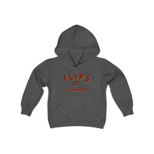 Load image into Gallery viewer, Flips Gymnastics - Youth Hooded Sweatshirt
