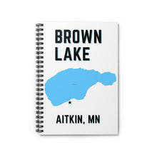 Load image into Gallery viewer, Brown Lake Aitkin, MN - Notebook
