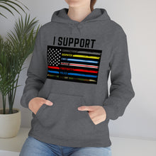 Load image into Gallery viewer, First Responders Flag - Hooded Sweatshirt

