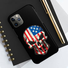 Load image into Gallery viewer, American Flag Skull - USA Phone Case
