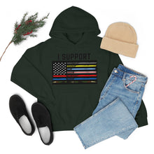 Load image into Gallery viewer, First Responders Flag - Hooded Sweatshirt
