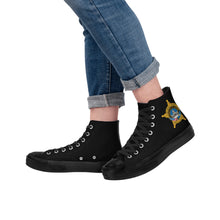 Load image into Gallery viewer, RCSO Classic Black High Top Canvas Shoes
