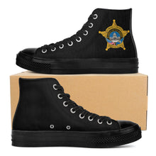 Load image into Gallery viewer, RCSO Classic Black High Top Canvas Shoes
